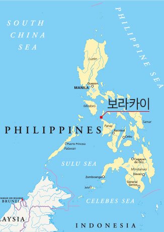 보라카이(칼리보)지도