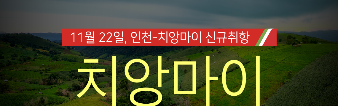 11월 22일, 인천-취항마이 신규취항
