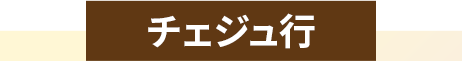 チェジュ行