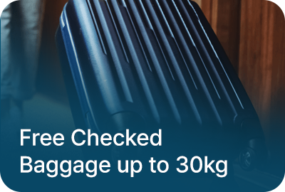 Free Checked Baggage up to 30kg