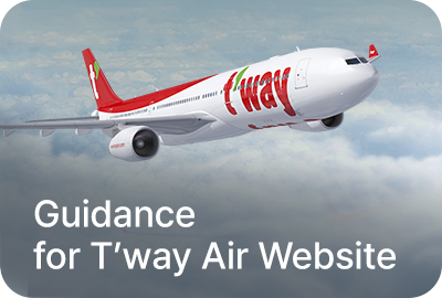 Guidance for T’way Air Website