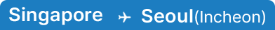 Singapore → Seoul(Incheon)