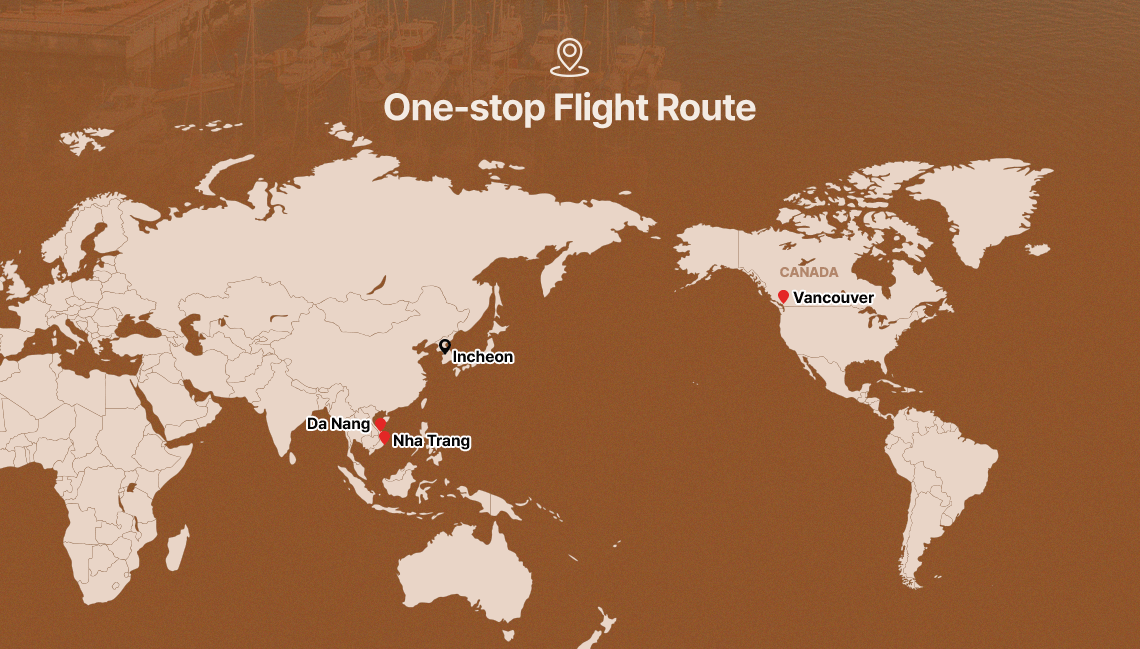 One-stop Flight Route