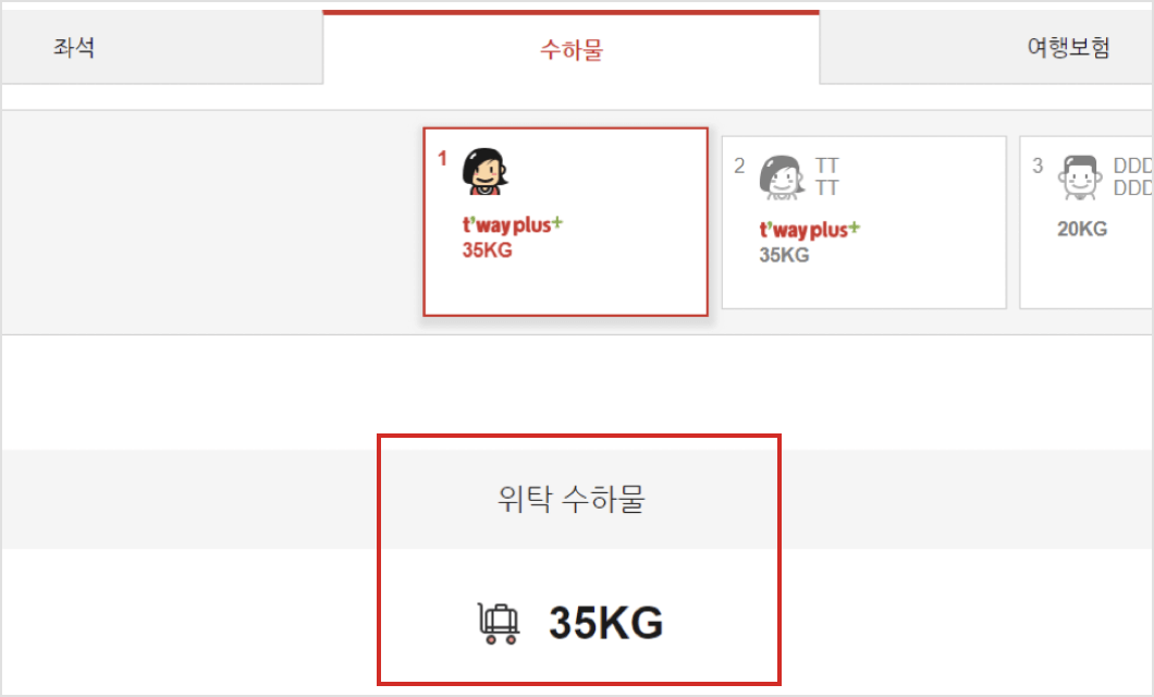 국내선수하물35kg