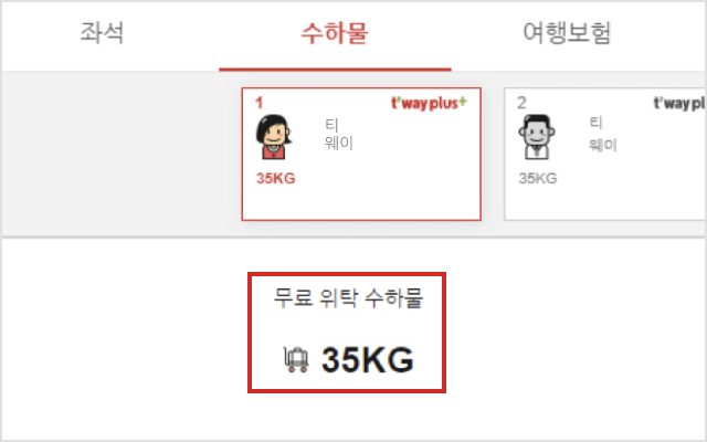 국내선수하물35KG